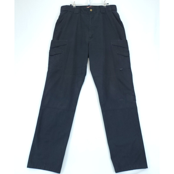 Tru Spec Tactical Cargo Pants Pockets Men 36 Black Workwear Causal Uniform - Picture 1 of 13